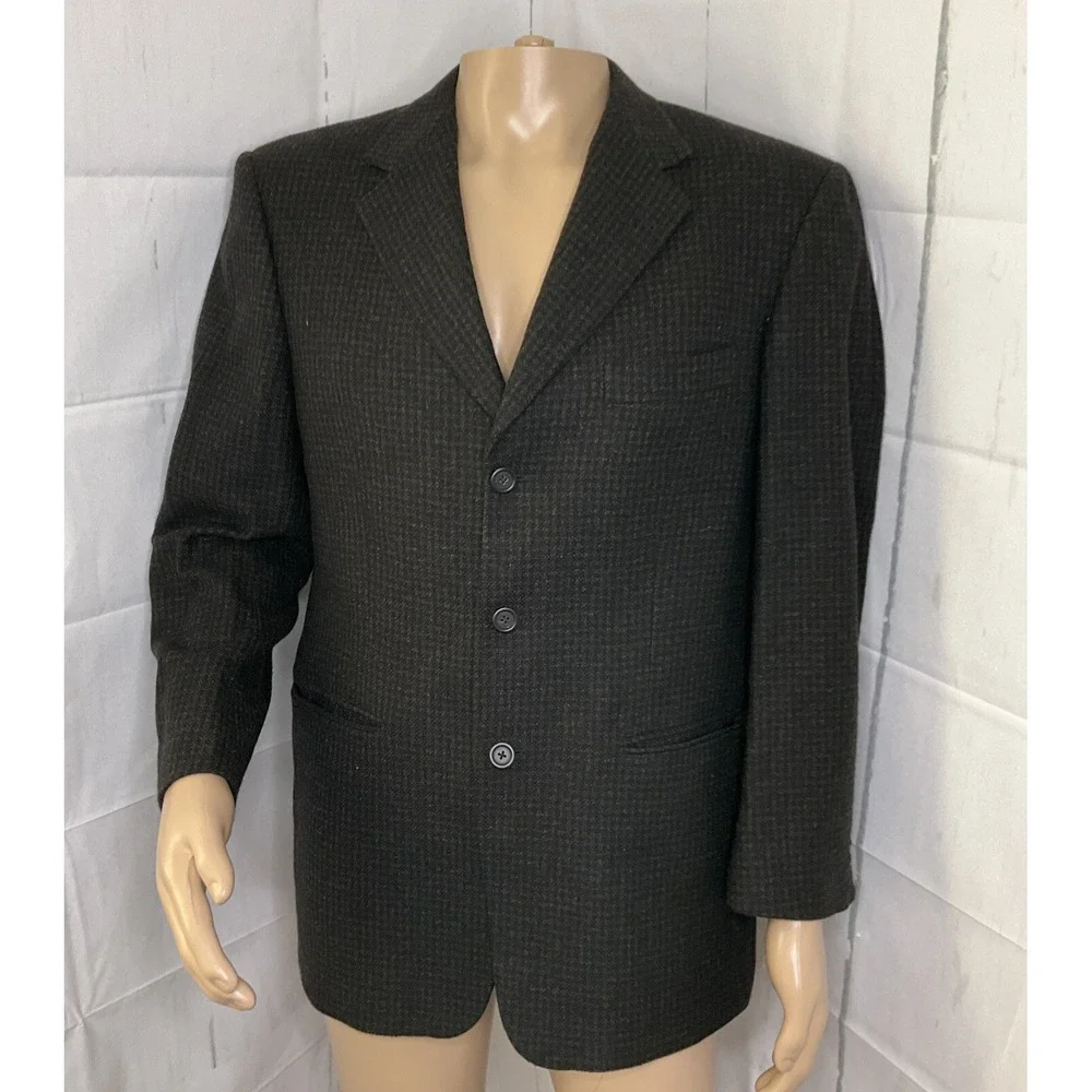 Burberry London Blazer Jacket Saks Of Fifth 3-Button Wool‎ Cashmere Blend Men 40